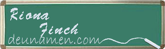 Riona Finch Visitenkarte
